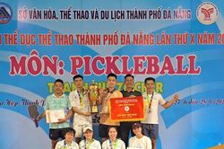 Phường Hòa Cường xếp Nhất toàn đoàn Giải Pickleball Đại hội Thể dục thể thao thành phố Đà Nẵng
