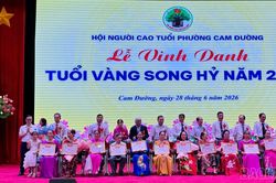 Phường Cam Đường vinh danh 165 cặp vợ chồng'Tuổi vàng song hỷ' năm 2026
