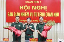 Đại tướng Phan Văn Giang chủ trì Hội nghị bàn giao nhiệm vụ Tư lệnh Quân khu 1
