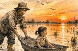 Quê ngoại mang dáng hình người bác