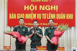 Đại tướng Phan Văn Giang chủ trì Hội nghị bàn giao nhiệm vụ Tư lệnh Quân khu 1