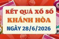 Kết quả xổ số Khánh Hòa hôm nay 28/6/2026 - XSKH 28/6