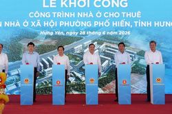 Phó Thủ tướng Thường trực Phạm Gia Túc dự lễ khởi công 2 dự án nhà ở xã hội tại Hưng Yên