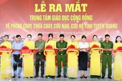Tuyên Quang ra mắt Trung tâm giáo dục cộng đồng về phòng cháy chữa cháy và cứu nạn cứu hộ