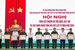 Thanh H&oacute;a: Kết hợp t&igrave;m kiếm, quy tập v&agrave; x&aacute;c định danh t&iacute;nh liệt sĩ