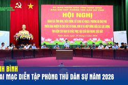 Ninh Bình khai mạc diễn tập phòng thủ dân sự năm 2026