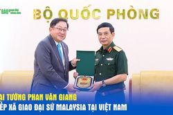 Đại tướng Phan Văn Giang tiếp xã giao Đại sứ Malaysia tại Việt Nam