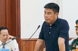 Hình ảnh bị cáo Nguyễn Văn Hậu tại phiên phúc thẩm vụ bán đất sân bay Nha Trang
