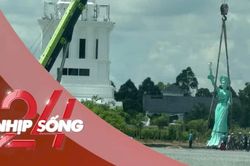 NHỊP SỐNG 24: Vụ tượng 'Nữ thần khai phóng' xây không phép, sai quy hoạch: Tự tháo dỡ vẫn bị phạt?