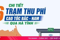 [Infographic] Chi tiết 6 trạm thu phí cao tốc Bắc – Nam qua Hà Tĩnh