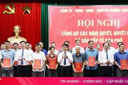 Phường Thành Sen kiện toàn tổ chức bộ máy cán bộ tổ dân phố sau sắp xếp