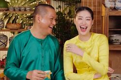 Hoa hậu Khánh Vân nhắn chồng: 'Mợ sẽ sinh cho cậu một đội banh'