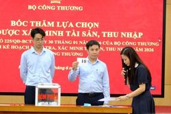 Bộ Công Thương tổ chức Hội nghị Bốc thăm lựa chọn người được xác minh tài sản, thu nhập năm 2026