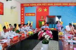 HĐND xã Vĩnh Gia thông qua đề án sáp nhập ấp và điều chỉnh thu, chi ngân sách địa phương