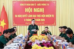 Đo&agrave;n Kinh tế - Quốc ph&ograve;ng 719 quyết t&acirc;m ho&agrave;n th&agrave;nh thắng lợi nhiệm vụ 6 th&aacute;ng cuối năm