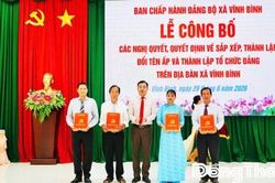 X&atilde; Vĩnh B&igrave;nh: C&ocirc;ng bố Nghị quyết, Quyết định về việc sắp xếp, th&agrave;nh lập ấp v&agrave; th&agrave;nh lập c&aacute;c tổ chức Đảng tr&ecirc;n địa b&agrave;n x&atilde;