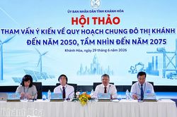 Hội thảo tham vấn ý kiến về Quy hoạch chung đô thị Khánh Hòa đến năm 2050, tầm nhìn đến năm 2075
