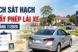Lịch sát hạch giấy phép lái xe tháng 7/2026 tại Lào Cai
