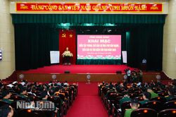 Khai mạc Diễn tập ph&ograve;ng thủ d&acirc;n sự ứng ph&oacute; b&atilde;o mạnh, si&ecirc;u b&atilde;o v&agrave; t&igrave;m kiếm cứu nạn tỉnh năm 2026