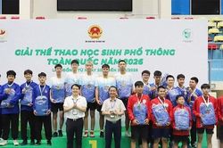 Đội bóng bàn Phú Thọ đoạt 7 huy chương tại Giải thể thao học sinh phổ thông toàn quốc