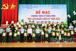 Bế mạc chương trình kỹ năng sống 'Học làm người chiến sĩ' khóa II năm 2026