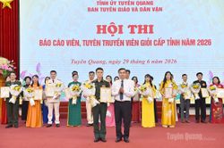 Thí sinh Vùi Xuân Thanh, Đảng bộ xã Đồng Văn đoạt giải Nhất Hội thi Báo cáo viên, tuyên truyền viên giỏi năm 2026