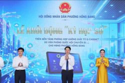 HĐND phường Hồng B&agrave;ng khởi động 'Kỳ họp số' tr&ecirc;n nền tảng Q-Cabinet