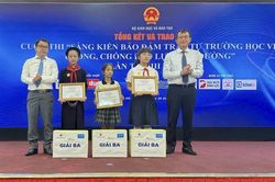 Học sinh xã Minh Tâm đoạt giải toàn quốc Cuộc thi 'Sáng kiến bảo đảm trật tự trường học về phòng chống bạo lực học đường' lần thứ III năm 2026