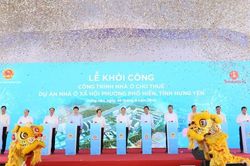 Hưng Yên: Khởi công một số công trình nhà ở cho thuê đầu tiên