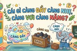 Cái gì càng đầy càng nhẹ, càng vơi càng nặng?