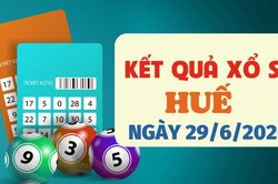 Kết quả xổ số Huế hôm nay 29/6/2026 - XSTTH 29/6