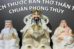 Cách chọn kích thước bàn thờ Thần tài chuẩn thước lỗ ban hút tài lộc
