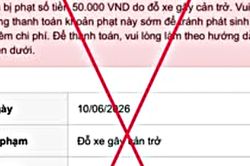 Làm gì khi nhận tin nhắn thông báo vi phạm giao thông?