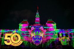 Mãn nhãn màn 3D Mapping mừng 50 năm thành phố mang tên Bác