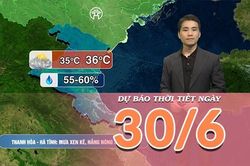 [Video] Dự báo thời tiết ngày 30/6/2026: Mưa dông gia tăng, nắng nóng giảm mạnh trên cả ba miền