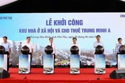 Phú Thọ: Khởi công dự án khu nhà ở xã hội và cho thuê tại Trung Minh A