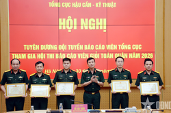 Tổng cục Hậu cần - Kỹ thuật tuy&ecirc;n dương đội tuyển b&aacute;o c&aacute;o vi&ecirc;n