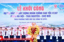 Khởi công cao tốc CT.07 hơn 21.200 tỷ đồng kết nối Hà Nội - Thái Nguyên - Chợ Mới