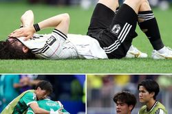 Cầu thủ Nhật Bản khóc nức nở, cúi đầu xin lỗi sau trận thua Brazil