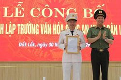 Công bố quyết định thành lập Trường Văn hóa Công an nhân dân II