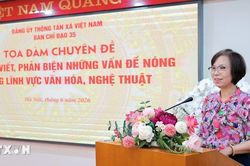 TTXVN tổ chức Tọa đàm nâng cao kỹ năng viết, phản biện về văn hóa, nghệ thuật