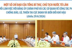 Tổng Bí thư, Chủ tịch nước Tô Lâm đề nghị rà soát, cập nhật toàn bộ kịch bản thiên tai năm 2026