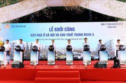 Phú Thọ: Khởi công dự án khu nhà ở xã hội và cho thuê Trung Minh A