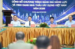 Lần đầu xây dựng hệ thống xếp hạng năng lực nhà thầu