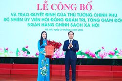 Tân Tổng Giám đốc Ngân hàng Chính sách xã hội Nguyễn Thị Hằng nhận nhiệm vụ