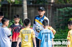 'Messi xứ Thanh' Lê Quốc Phương lần đầu cầm quân tại Giải Bóng đá Nhi đồng Cúp Báo và Phát thanh, truyền hình Thanh Hóa