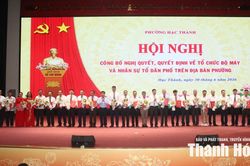 Sau sắp xếp, phường Hạc Thành còn 65 tổ dân phố