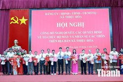 X&atilde; Thiệu H&oacute;a đưa bộ m&aacute;y th&ocirc;n mới v&agrave;o hoạt động ngay sau sắp xếp