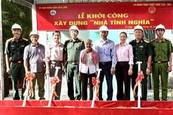 Khởi công xây dựng nhà Tình nghĩa cho gia đình chính sách đồng bào dân tộc Khmer xã Ô Lâm