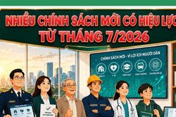 Nhiều chính sách mới có hiệu lực từ tháng 7/2026